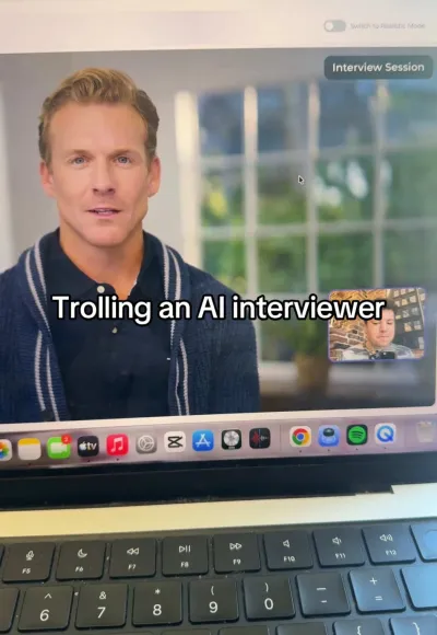 The avatar that tries to giggle at the end. (Ty Eveland on TikTok)