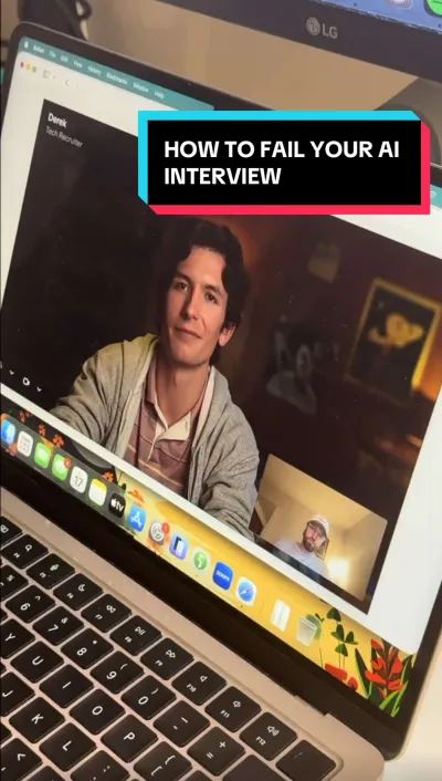 A masterclass in how to fail your AI interview. (graham.zip on TikTok)